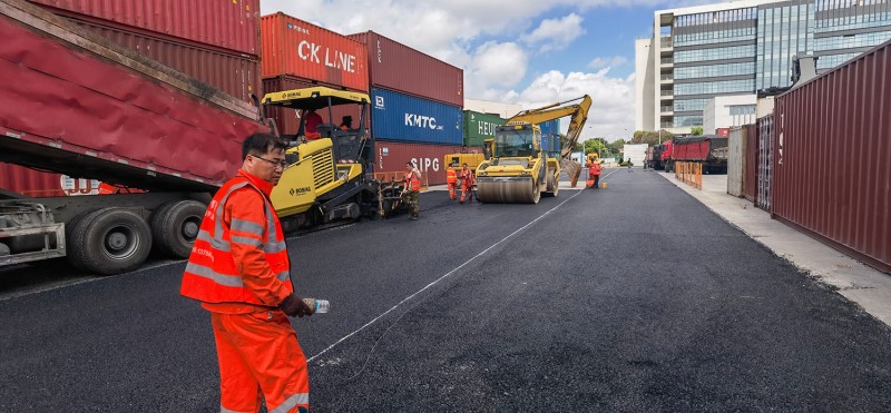 廠區園區等瀝青路面施工